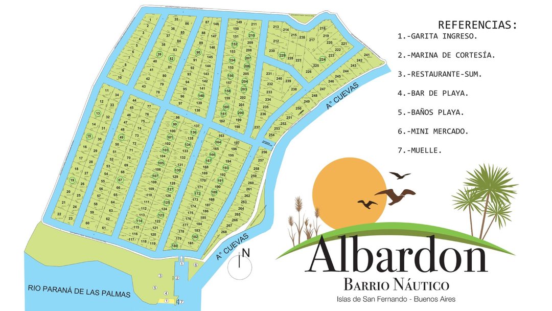 ÚLTIMOS LOTES EN VENTA – BARRIO NÁUTICO ALBARDÓN