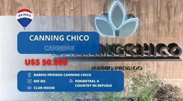 LOTE EN VENTA BARRIO PRIVADO CANNING CHICO