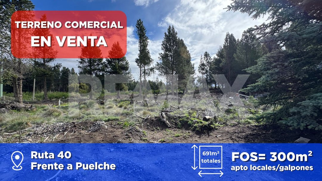TERRENO COMERCIAL EN VENTA | RUTA 40 | FOS: 300m²