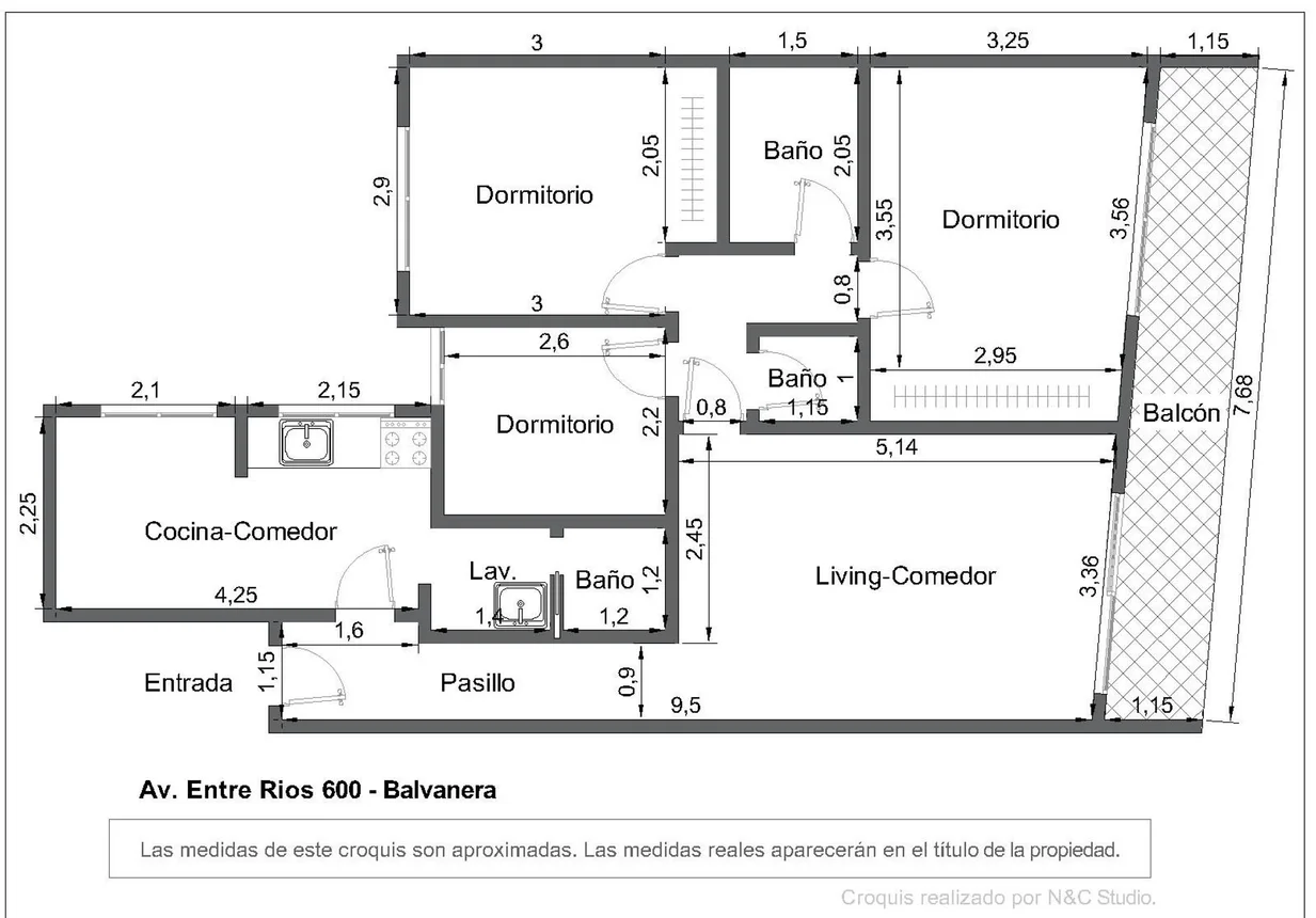 Departamento de 4 ambientes en venta en Monserrat, Avenida Entre Ríos 600, foto 3