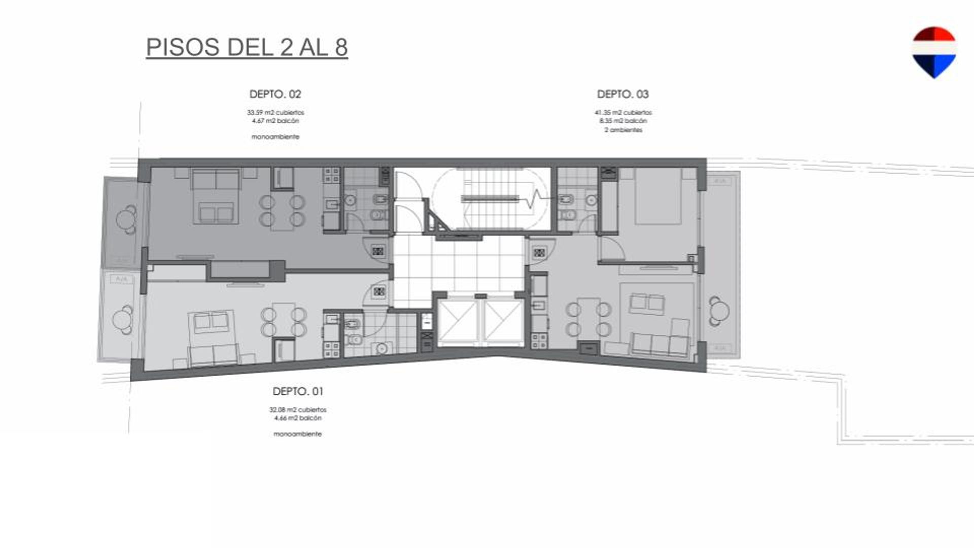Foto 10 — VENTA LOFT con BALCON TERRAZA MONSERRAT A ESTRENAR