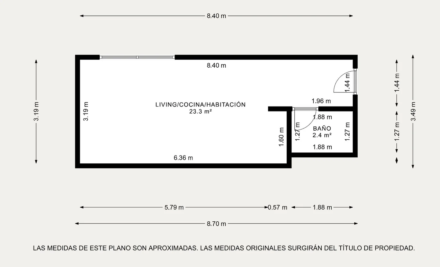 Alquiler monoambiente apto profesional microcentro, foto 4