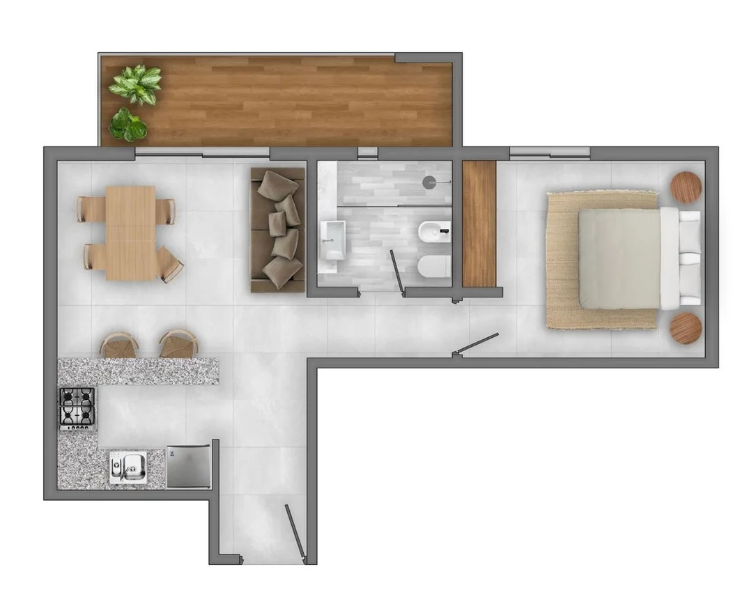 Departamento de 2 ambientes en venta en Corrientes, Jujuy 500, foto 5