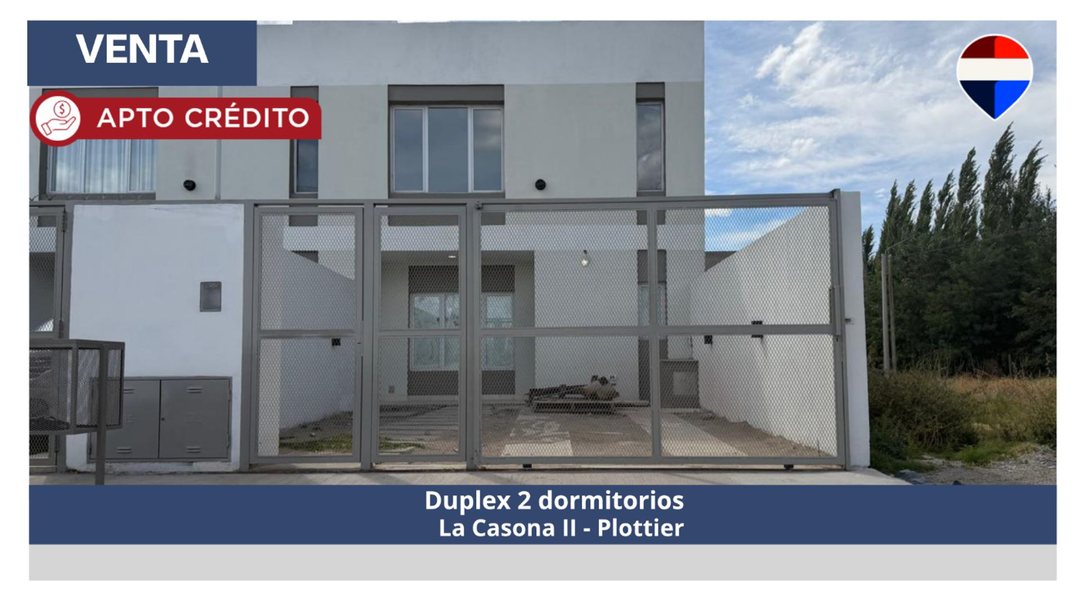 DUPLEX 2 DORMITORIOS - PLOTTIER