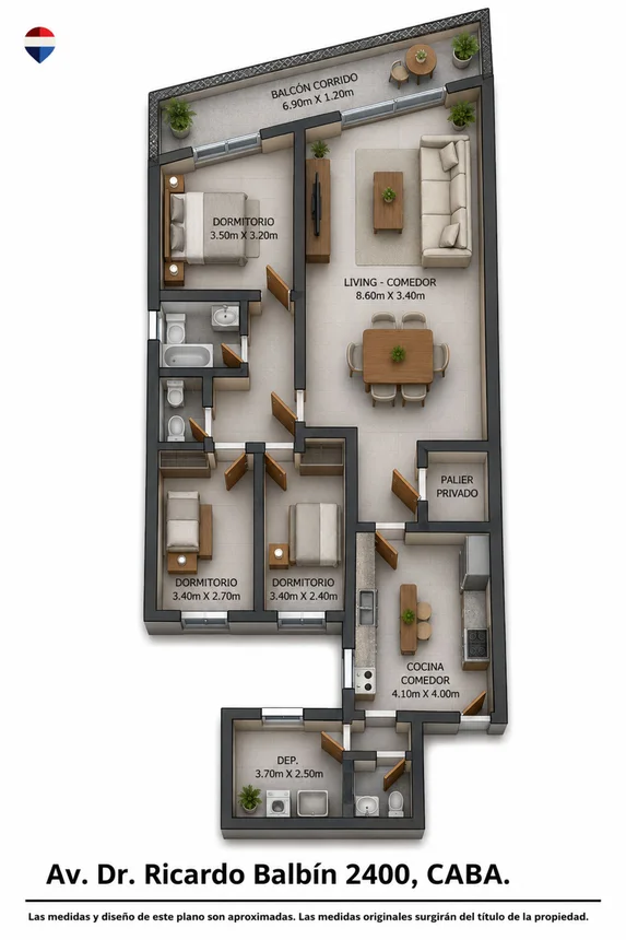 Departamento en venta en Belgrano, foto 3