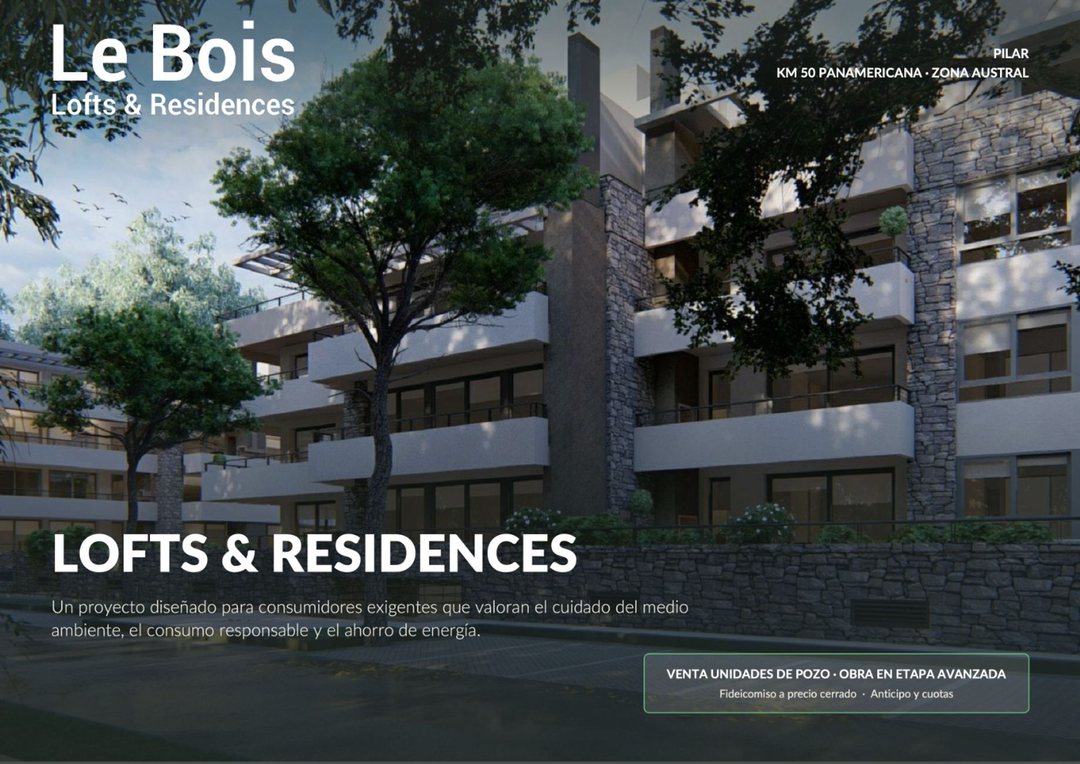 VENTA 1ER P 2 AMB LOFT LE BOIS PILAR UF109 E AII
