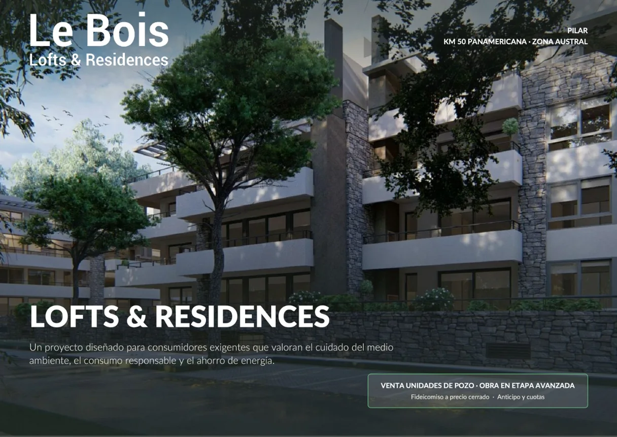 Loft de 2 ambientes en venta en Pilar, Los Platanos 1800