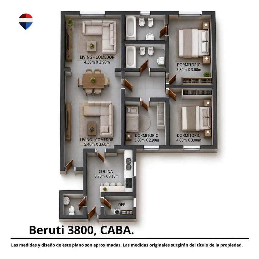 Departamento en venta en Palermo, foto 5