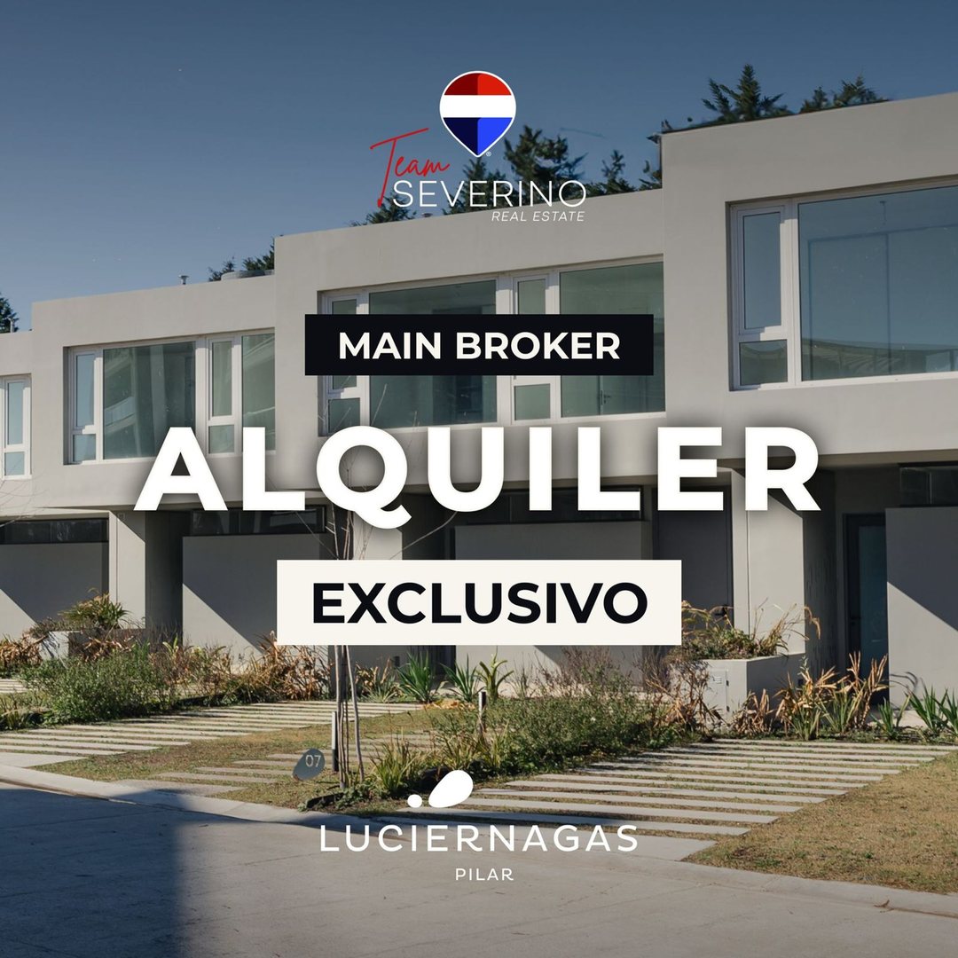 TOWNHOUSE EN ALQUILER EN LUCIÉRNAGAS 5 AMBIENTES