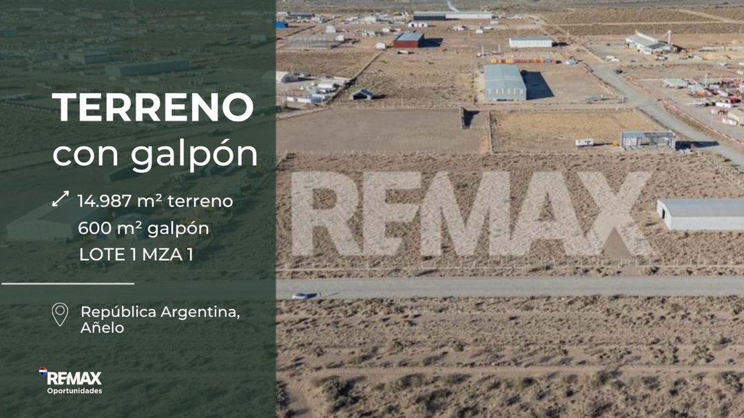 VENTA TERRENO CON GALPÓN