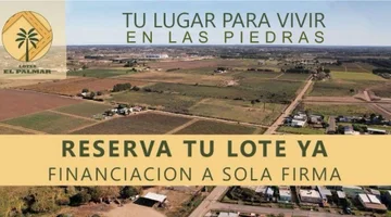 Venta terreno Las Piedras con financiación directa