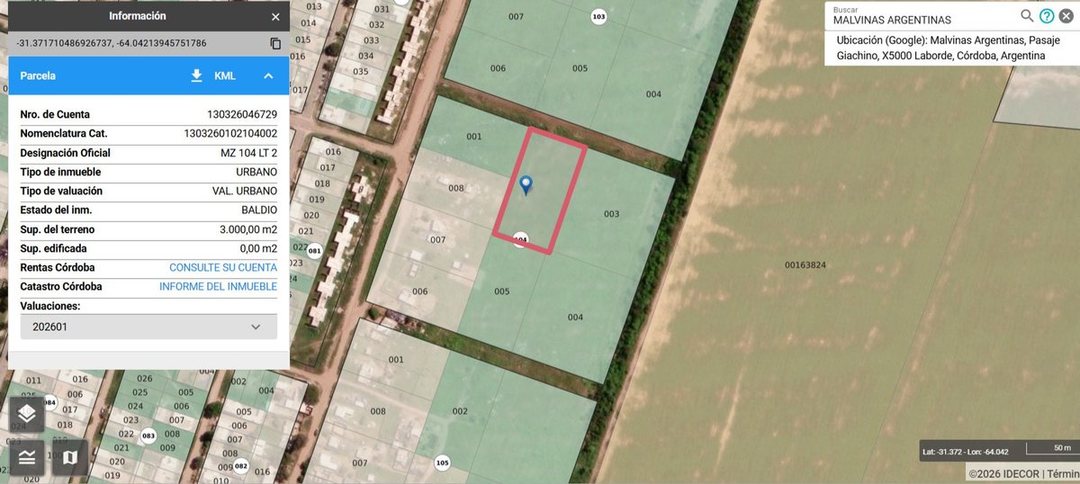 VENTA TERRENO 3000 M2 APTO  URBANO O INDUSTRIAL