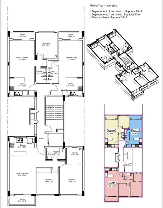 Departamento en venta la plata monoambiente pozo, foto 3