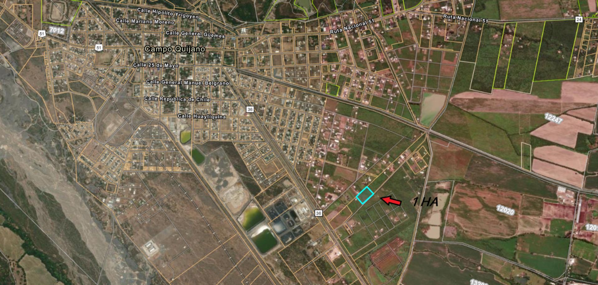TERRENO VENTA CAMPO QUIJANO 1 HA PLANA - foto 2