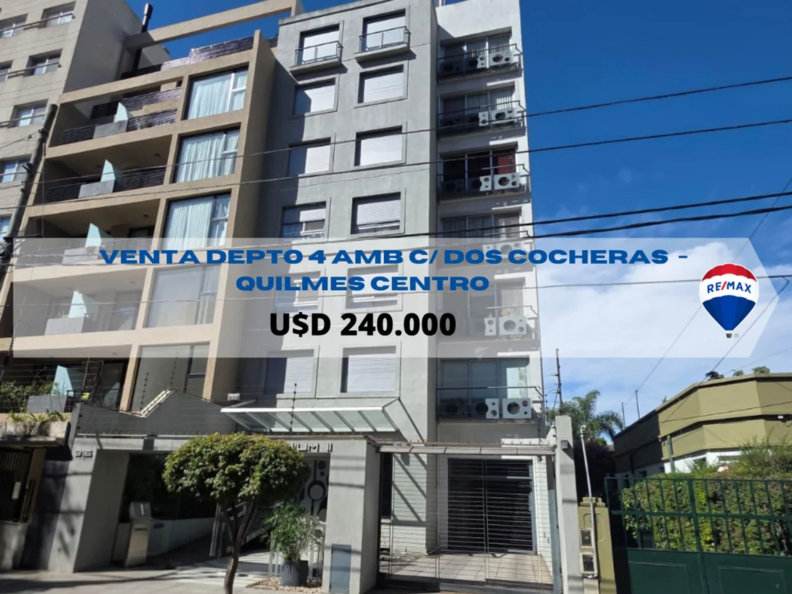 Piso de 4 ambientes en venta en Quilmes, Sarmiento 900