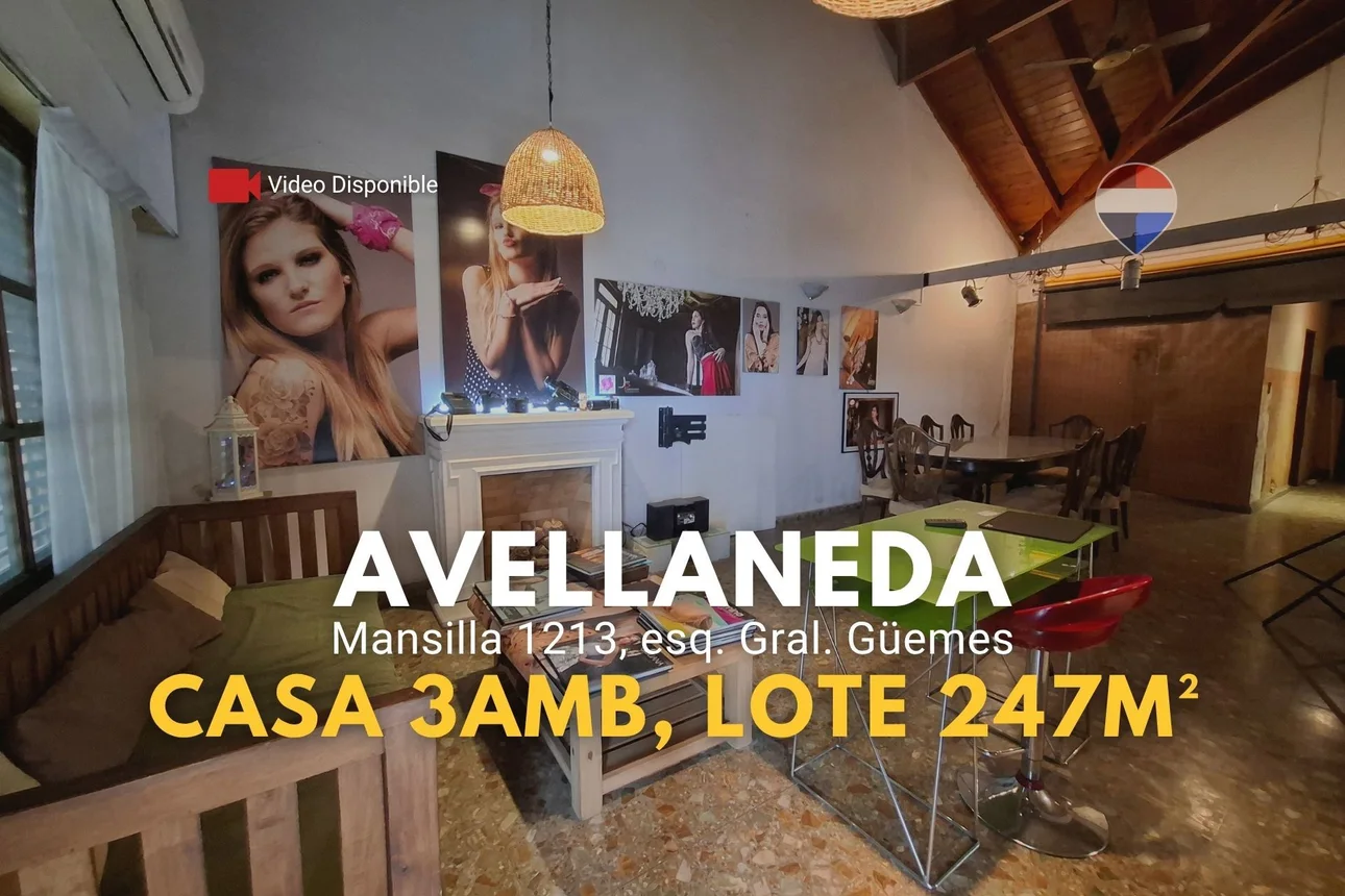 Casa de 3 ambientes en venta en Avellaneda, Mansilla 1200