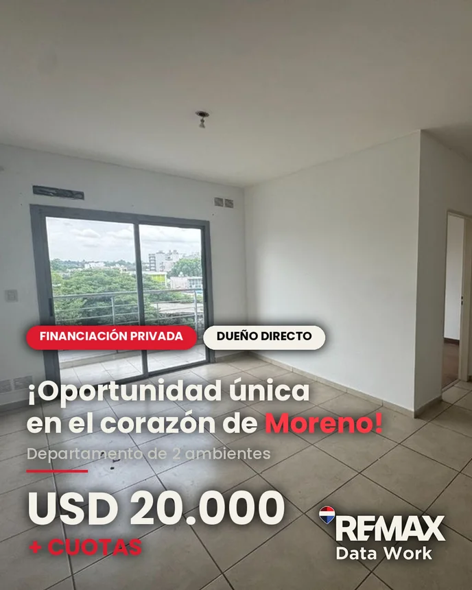 Departamento de 2 ambientes en venta en Moreno, Avenida Alcorta 2500