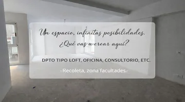 DEPARTAMENTO CONSULTORIO TIPO LOFT VENTA RECOLETA