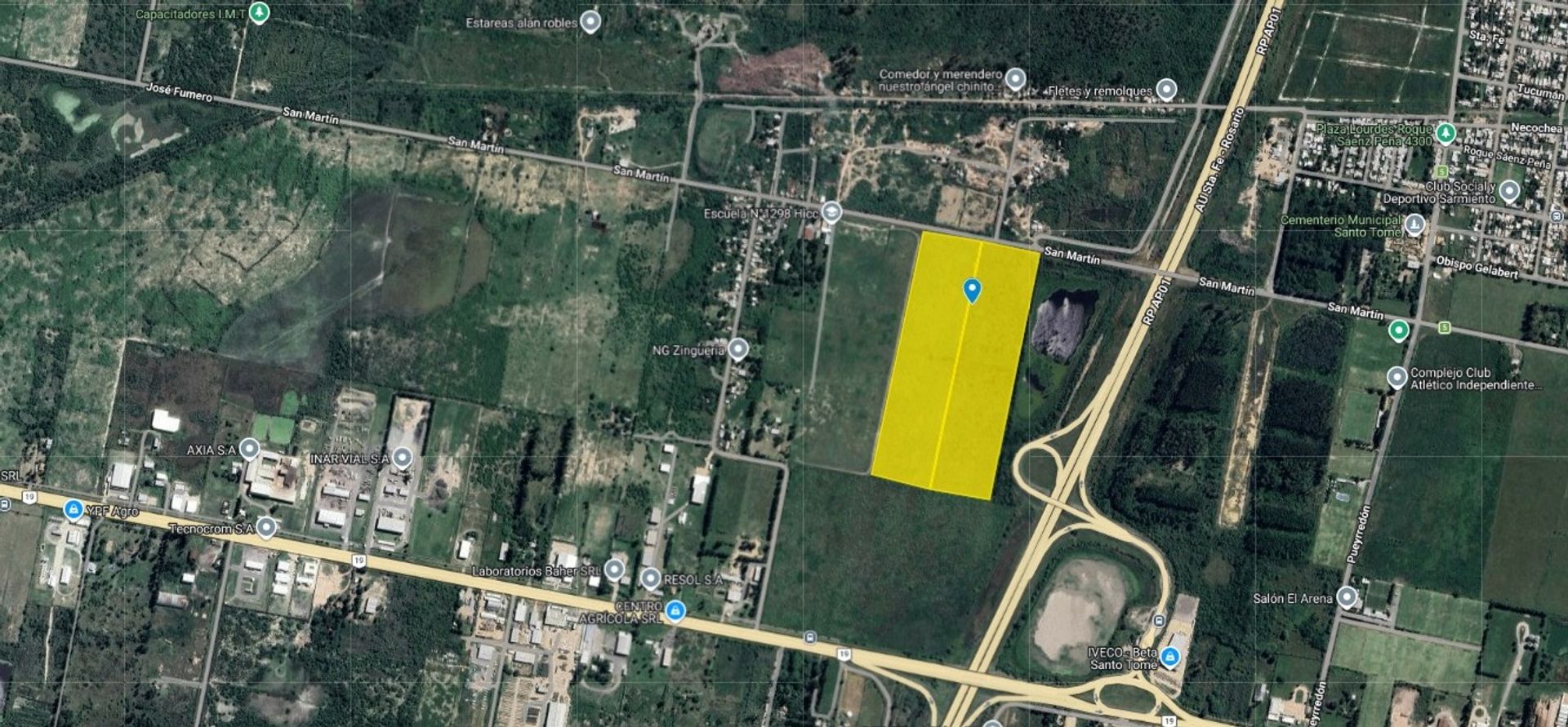 Se vende lote 16 hectareas uso industrial sto tome