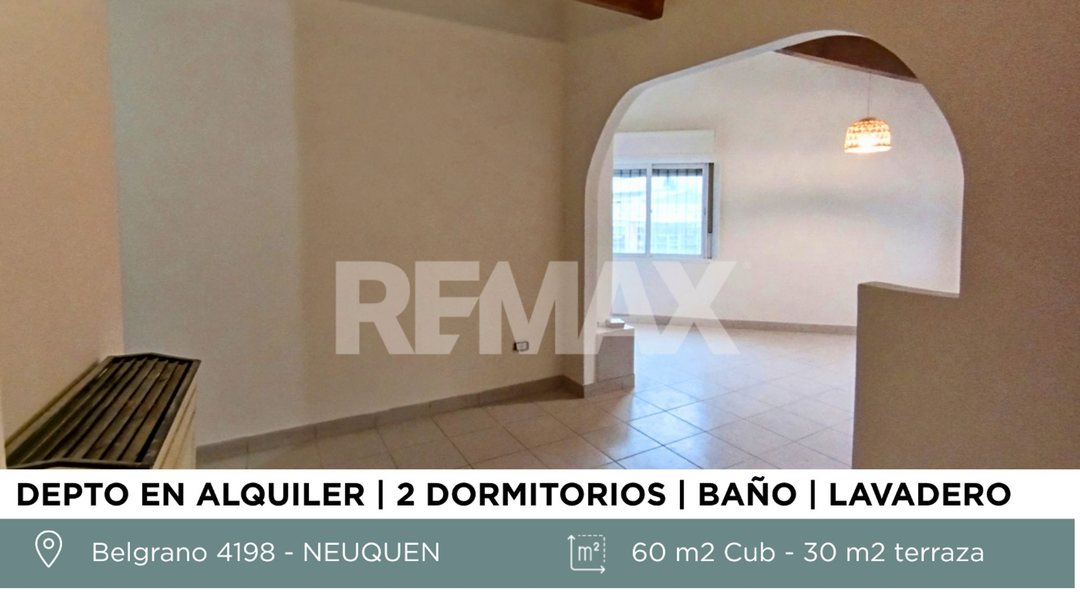 DEPARTAMENTO 2 DORMITORIOS EN ALQUILER