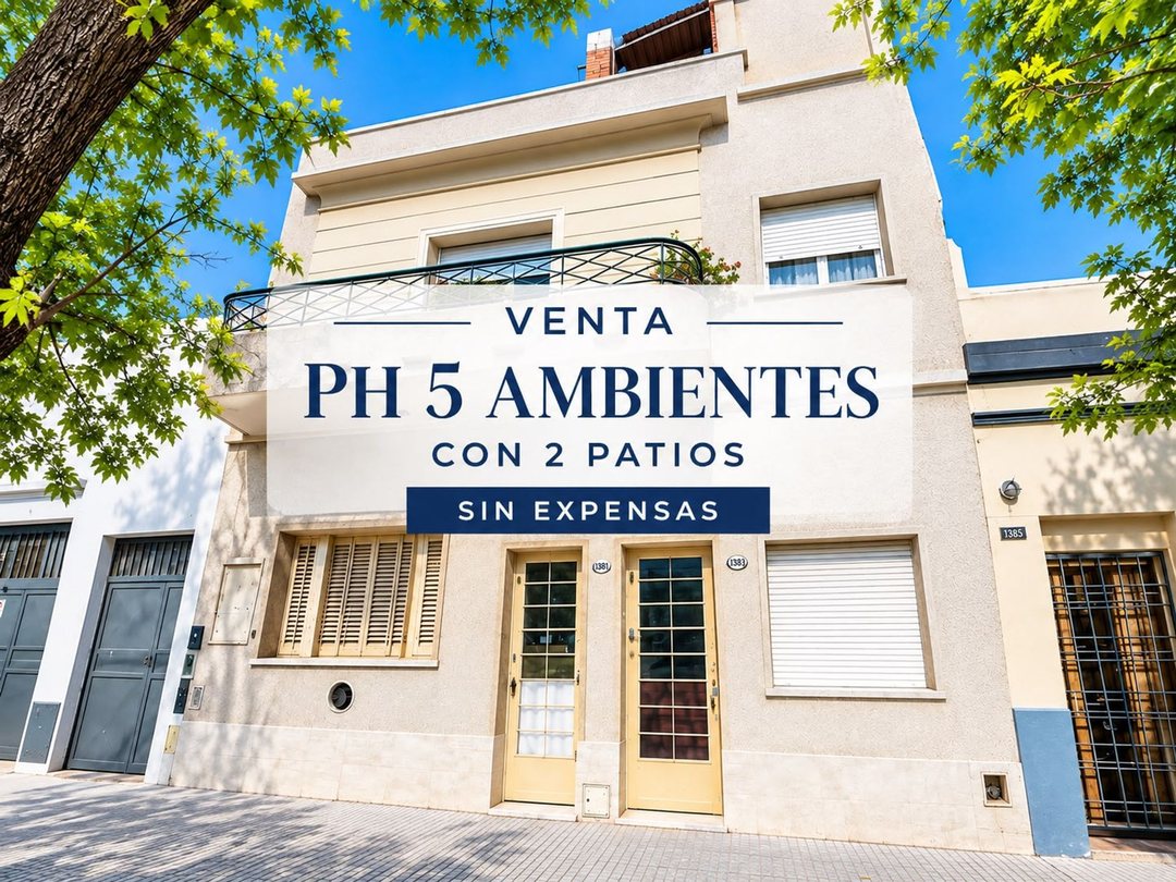 VENTA PH 5 AMBIENTES PARQUE CHACABUCO PATIO