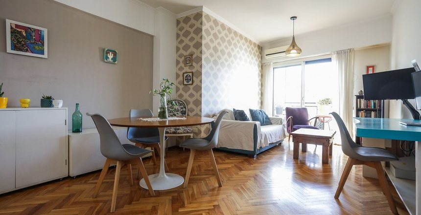 DEPTO ALMAGRO 3 AMB.C/DEP BALCON FTE. 70,35 M2.