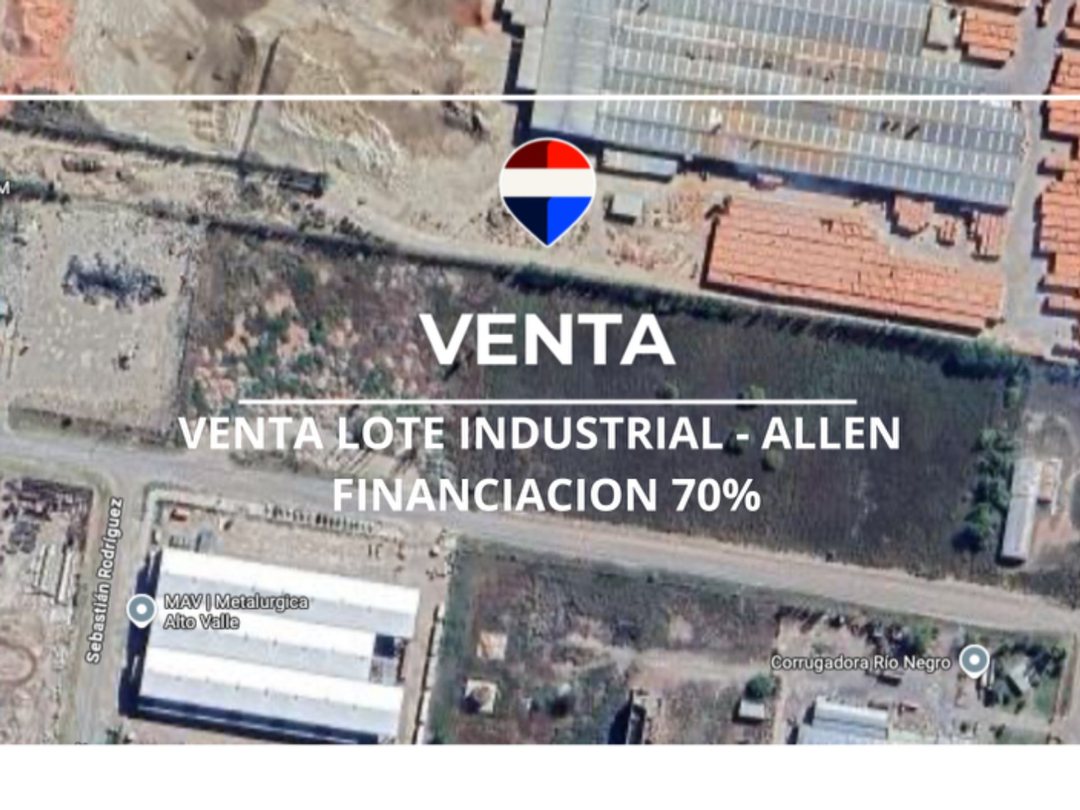 VENTA LOTE INDUSTRIAL (24.997M) FINANCIACION 70%