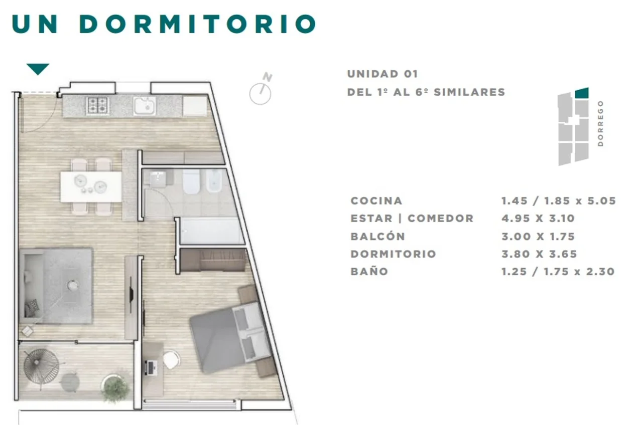 Departamento en venta en Rosario, foto 2