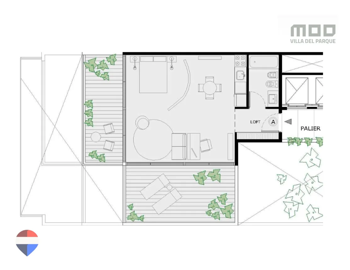 Monoambiente en venta en Villa del Parque, foto 4
