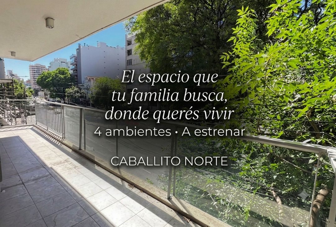 DEPARTAMENTO 4 AMBIENTES CABALLITO NORTE BALCON