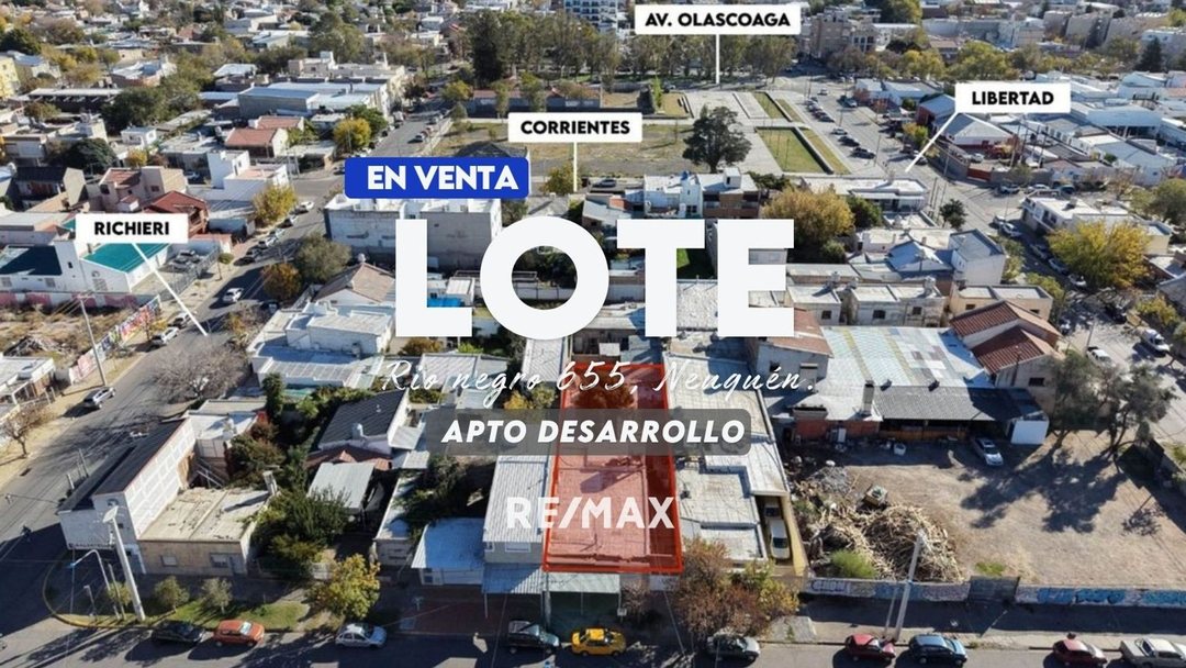 VENTA TERRENO APTO DESARROLLO 484m2