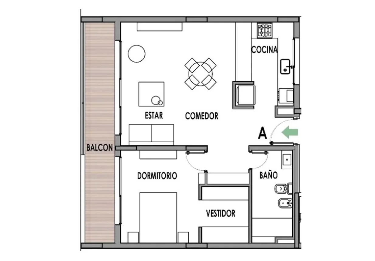 Departamento en venta en La Plata