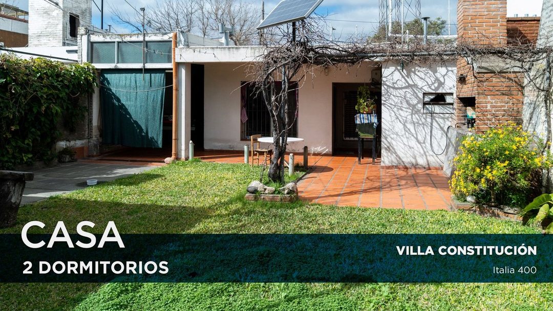 CASA DOS DORM + COCHERA Y PATIO VILLA CONSTITUCION