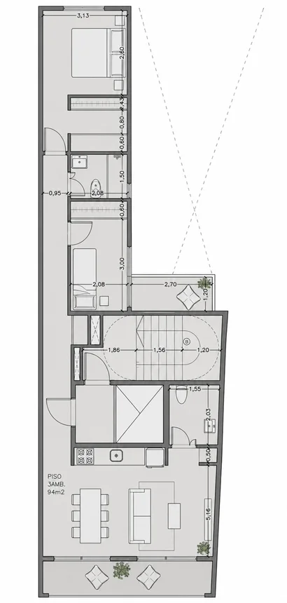Piso de 3 ambientes en venta en Caballito, Beauchef 200