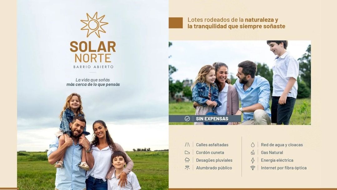 VENTA LOTE 214 MTR2 - BARRIO ABIERTO SOLAR NORTE