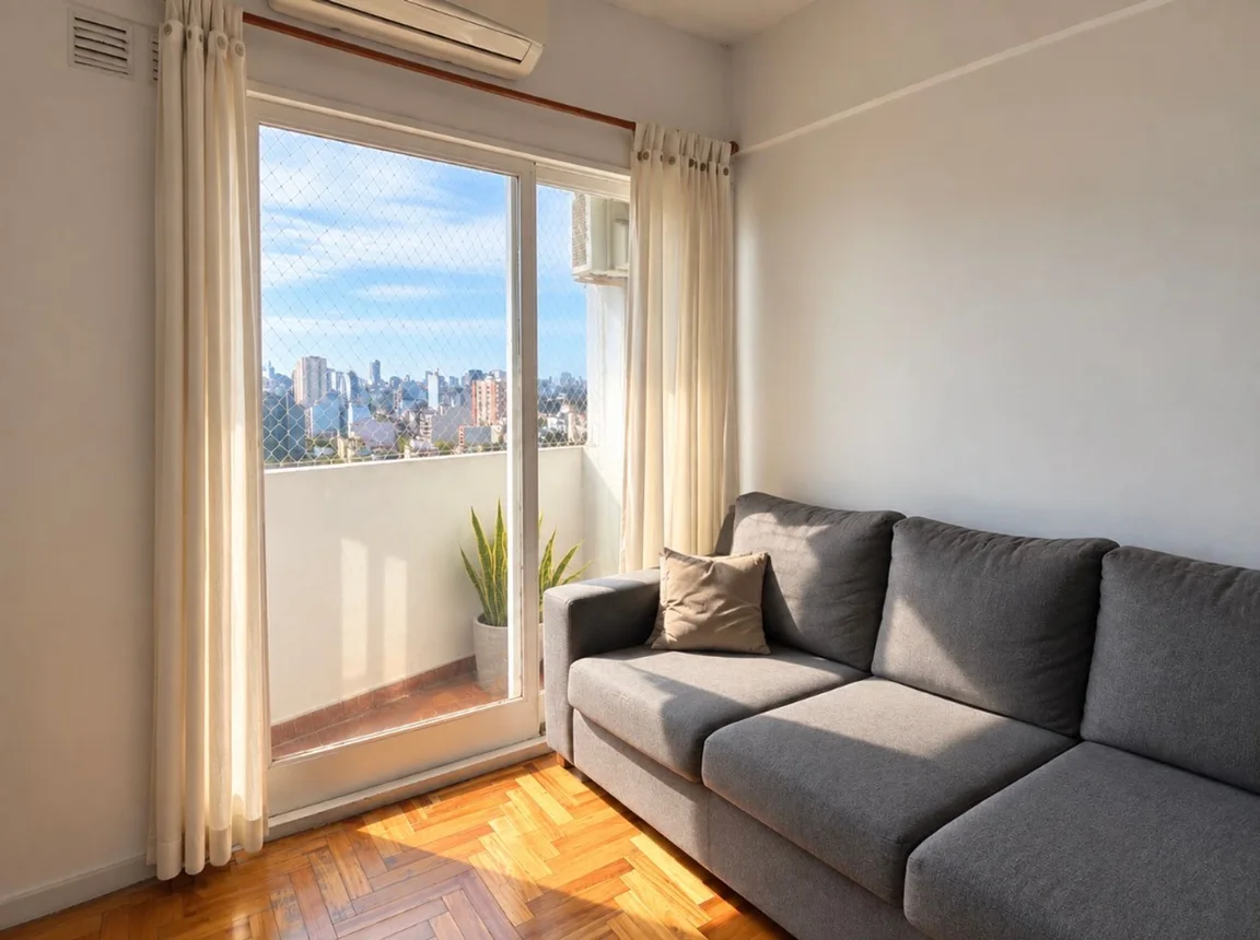 Venta 2 amb. villa crespo, piso alto, apto crédito, foto 2