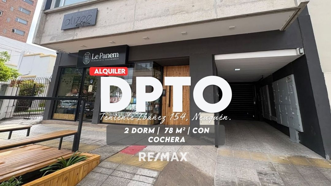 ALQUILER DPTO 2 DORM. CON COCHERA