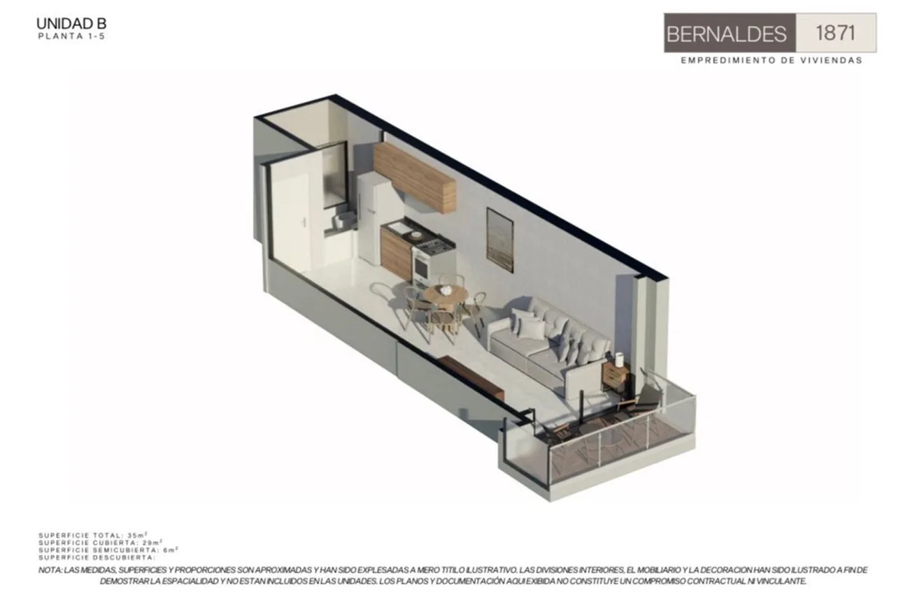 Monoambiente en venta en Monte Castro, Bernaldes 1800, foto 3