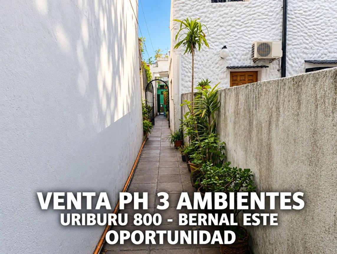 PH de 3 ambientes en venta en Bernal Este, José Evaristo Uriburu 800