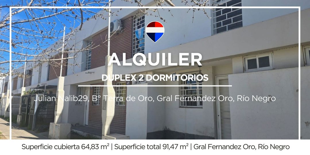 ALQUILER DUPLEX 2 DORMITORIOS TERRA DE ORO