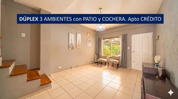 VENTA DUPLEX 3 AMBIENTES LUZURIAGA APTO CREDITO