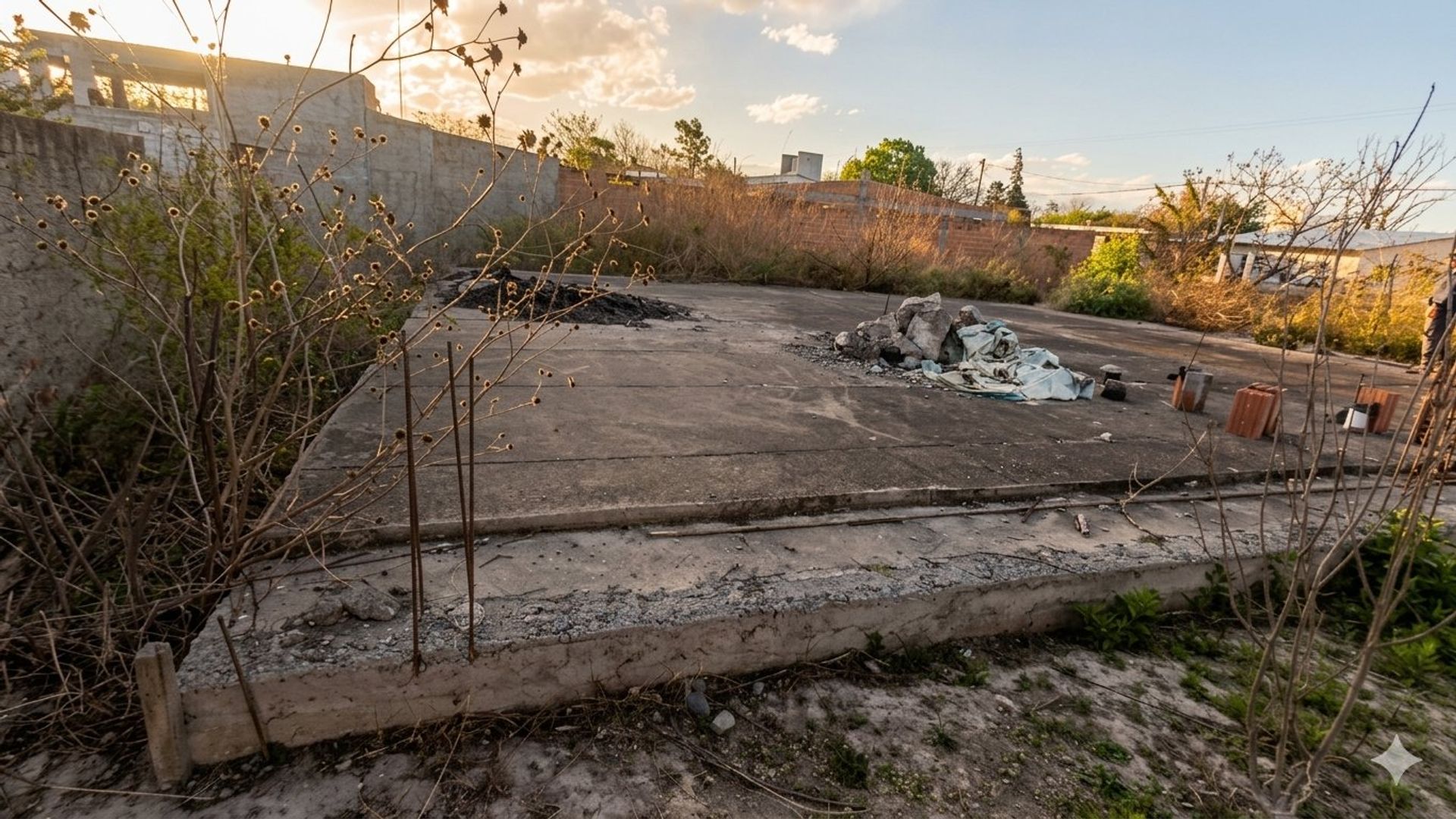 TERRENO CON CIMIENTOS Y CÁMARA SÉPTICA, CERRILLOS - foto 6