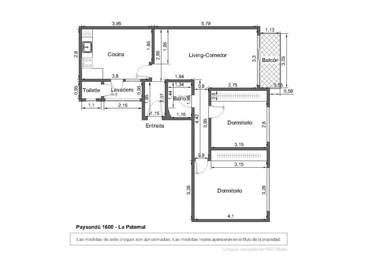 Departamento de 3 ambientes en venta en Caballito, Paysandú 1600, foto 2