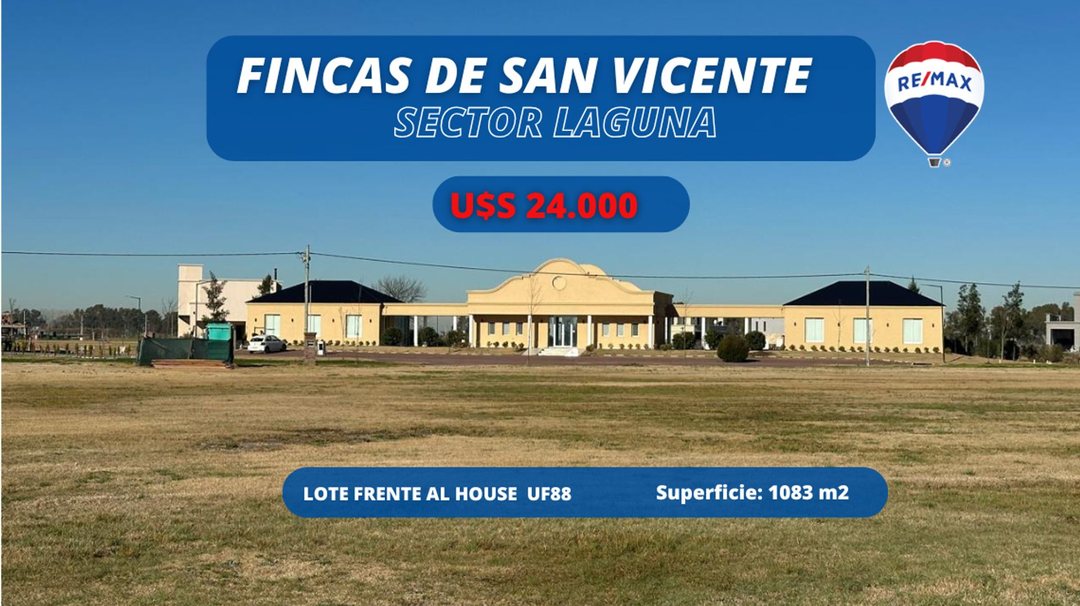 LOTE EN VENTA FINCAS DE SAN VICENTE SECTOR LAGUNA