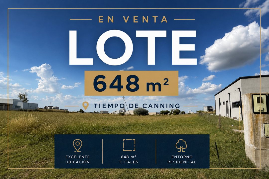 VENTA LOTE 684M2 TIEMPOS DE CANNING - AERIS