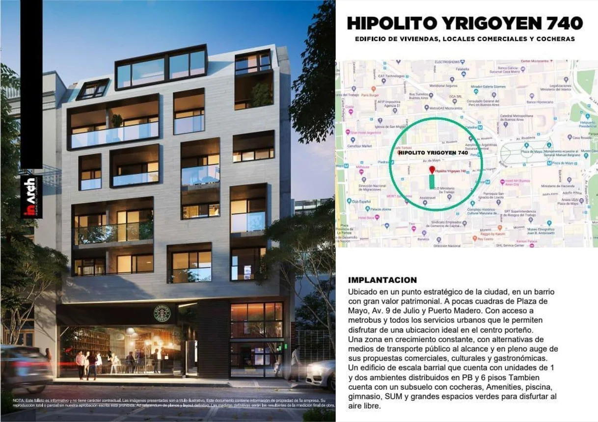 Monoambiente en venta en Monserrat, Hipólito Yrigoyen 700