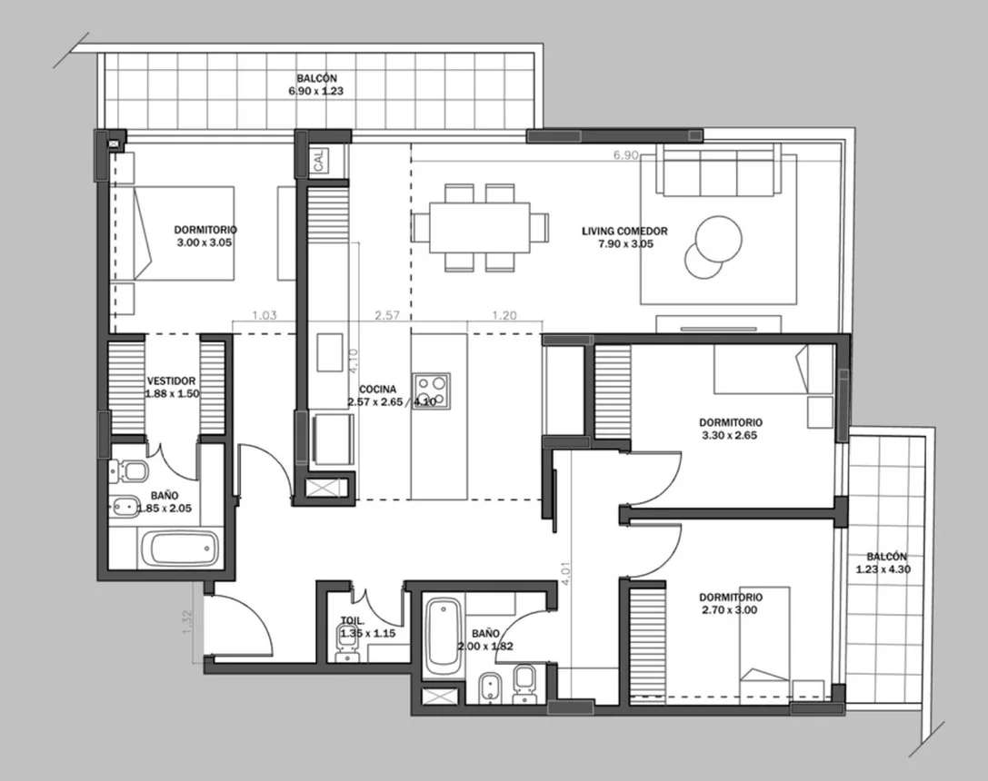 Venta departamento 4 amb desarrollo villa urquiza, foto 5