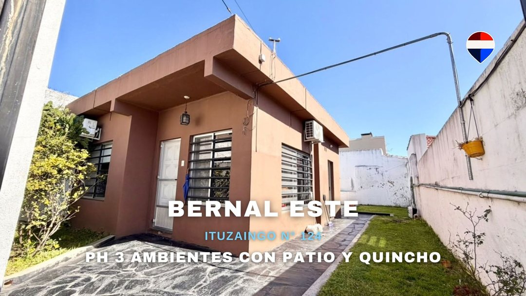 PH 3 AMBIENTES CON PATIO Y QUINCHO EN BERNAL ESTE