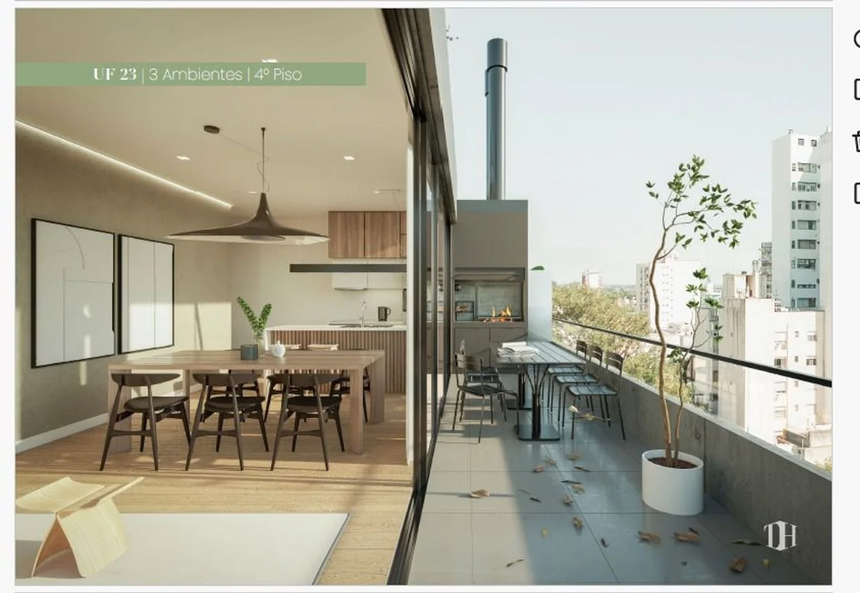 Departamento de 3 ambientes en venta en Villa Urquiza, Nahuel Huapi 4400