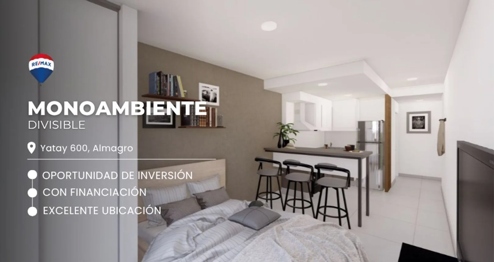 Monoambiente en venta en Almagro